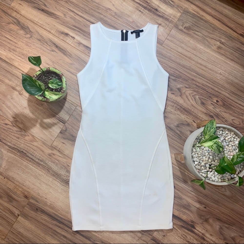 White fitted dress